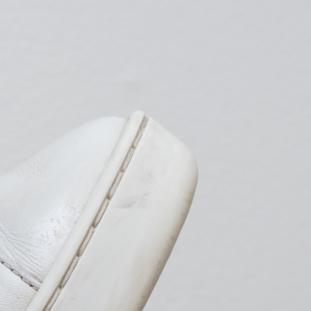 Gucci White Leather Low-Top Sneakers with Green and Red Web and Gold Bee - Picture 15 of 15